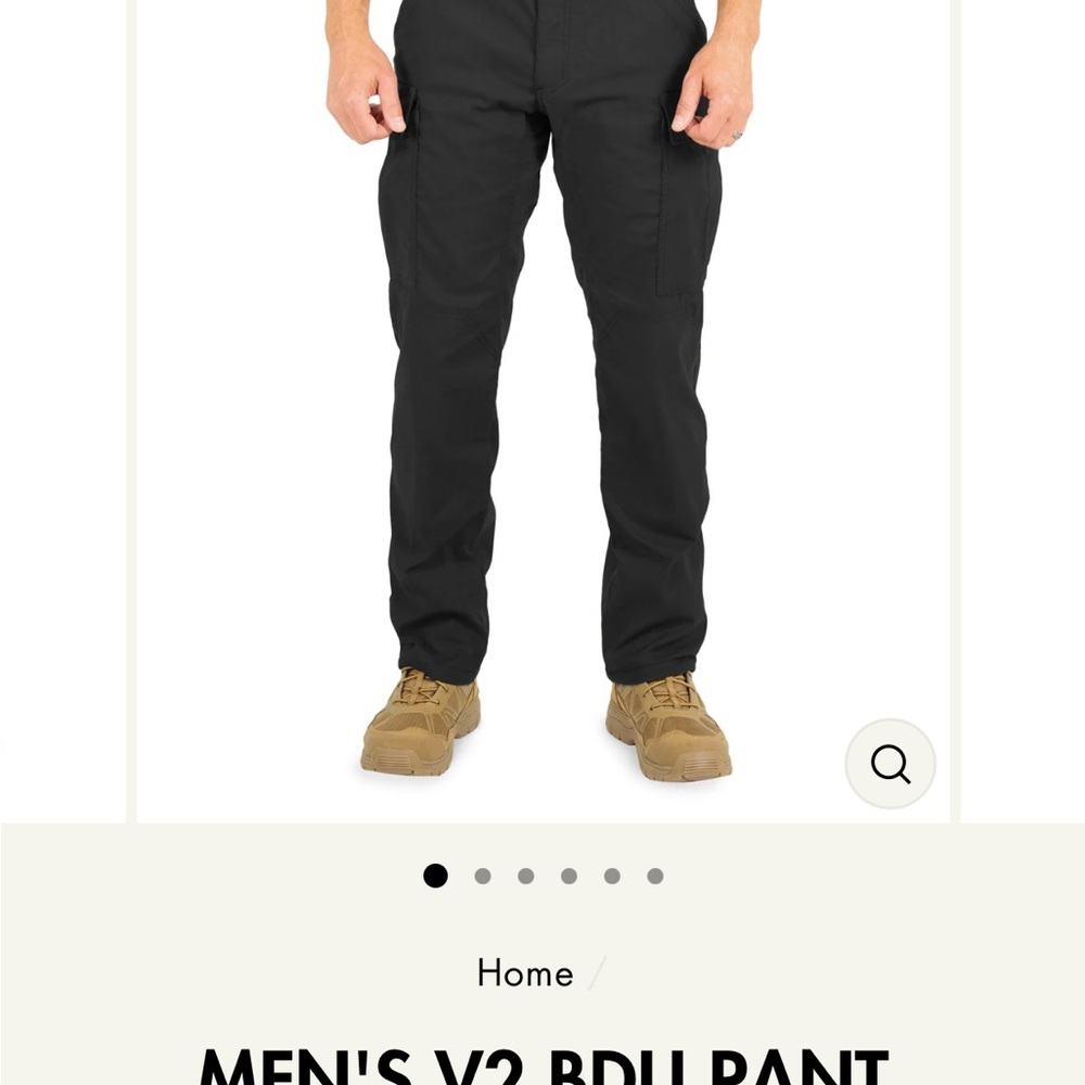 Tactical Black Cargo Pants Durable Design